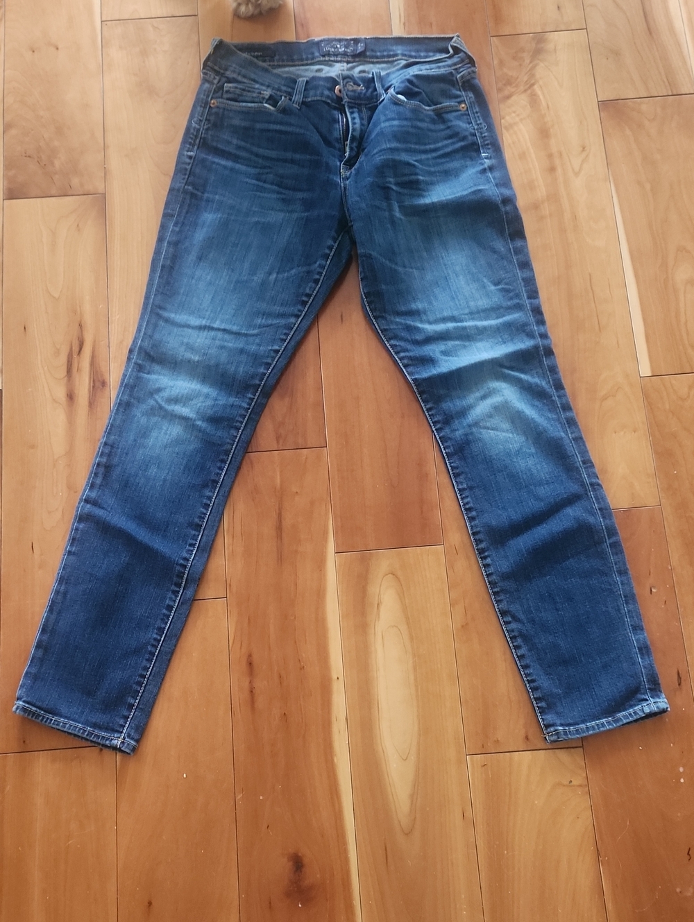 Lucky Brand Dark Blue Denim Jeans with Copper Hardware